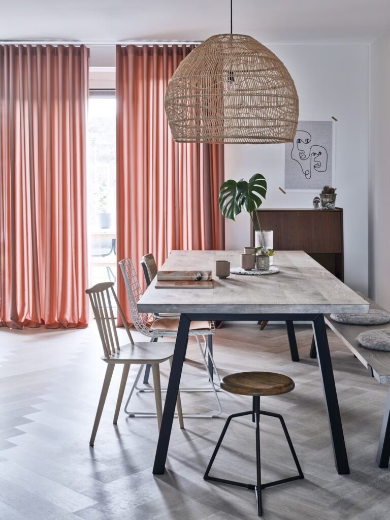 eetkamer gordijnen