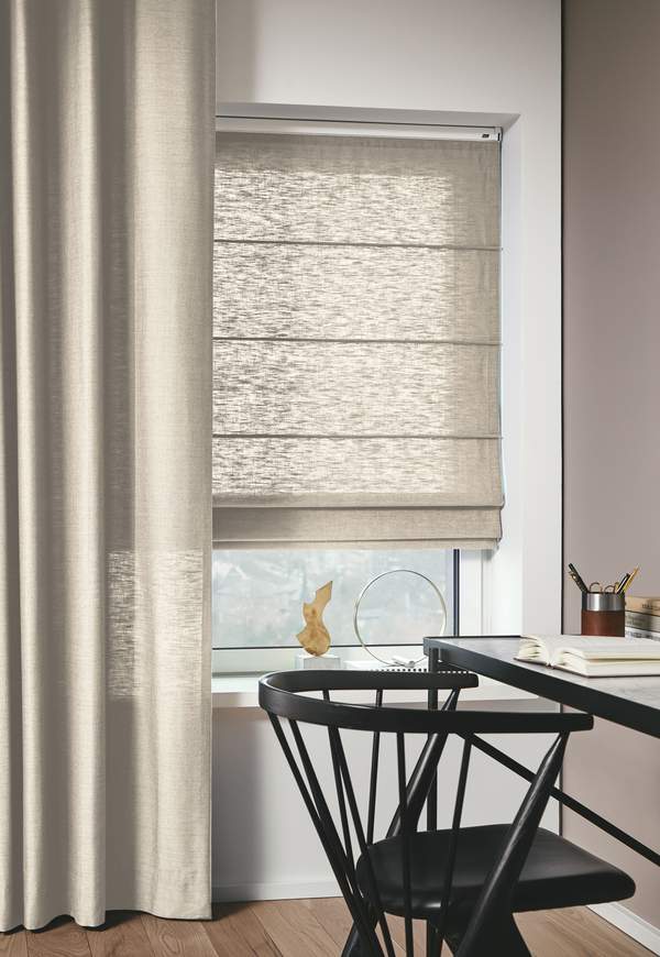 vouwgordijn werkkamer